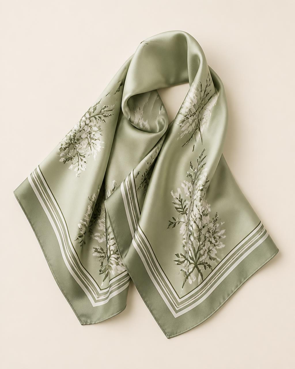 Silk printed scarf