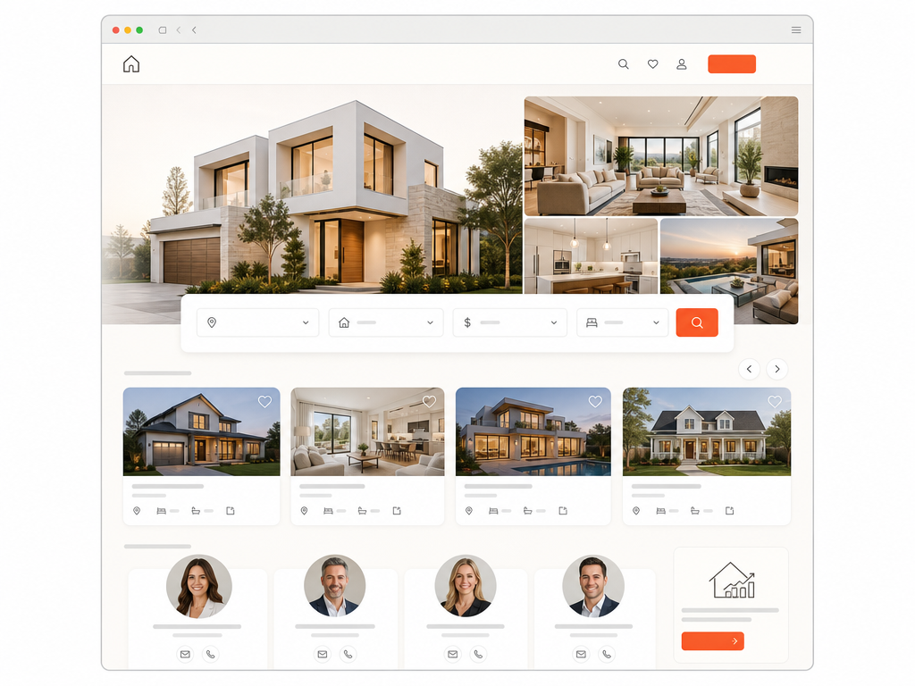 Real estate website preview