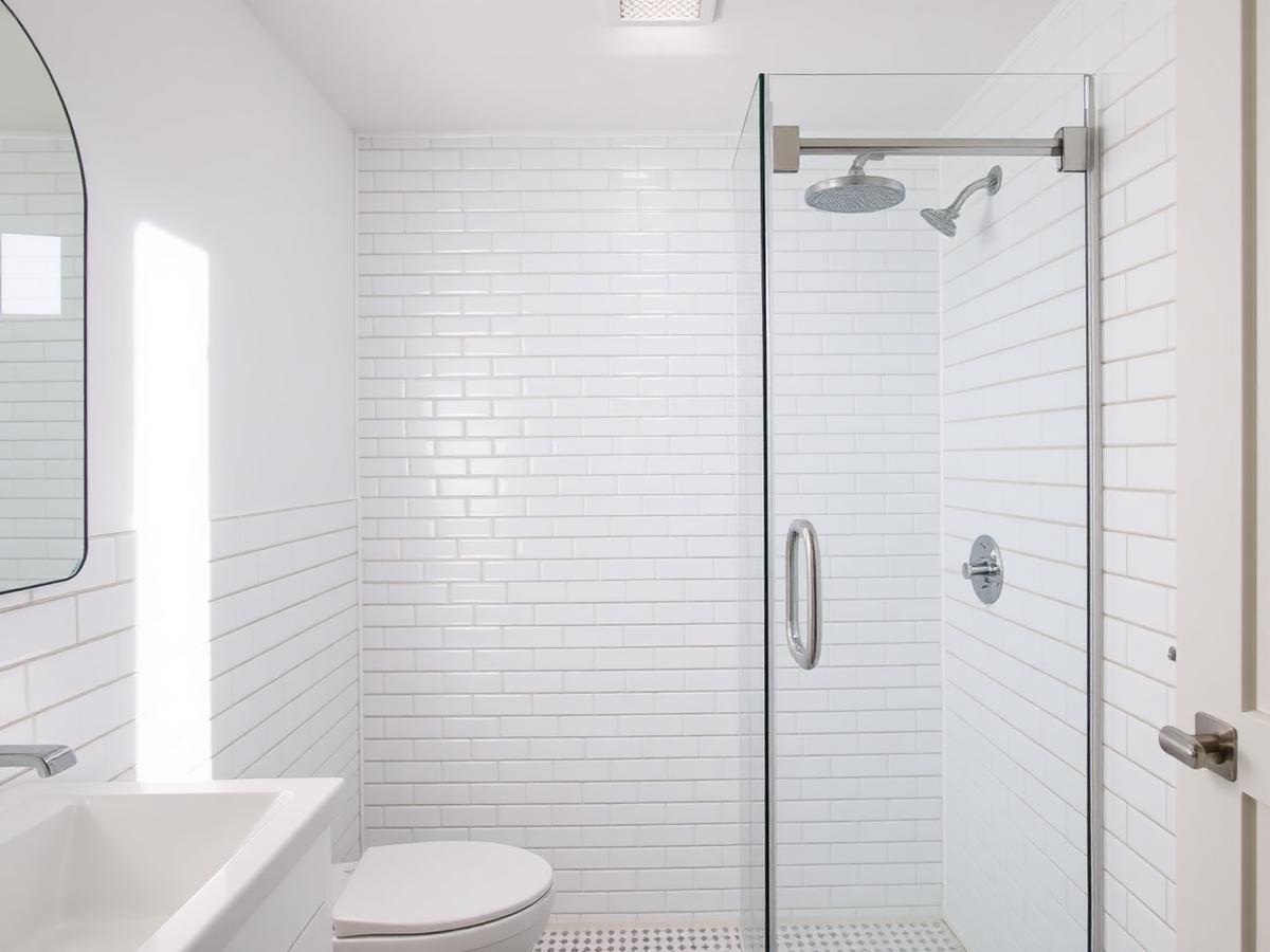 Family bathroom after cleaning