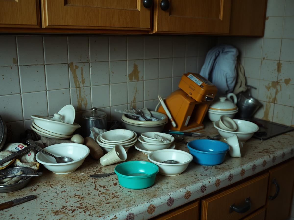 Kitchen deep clean before cleaning