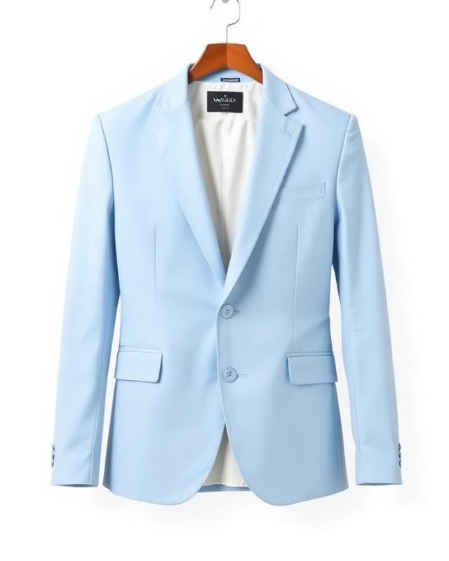 Sky blue slim blazer