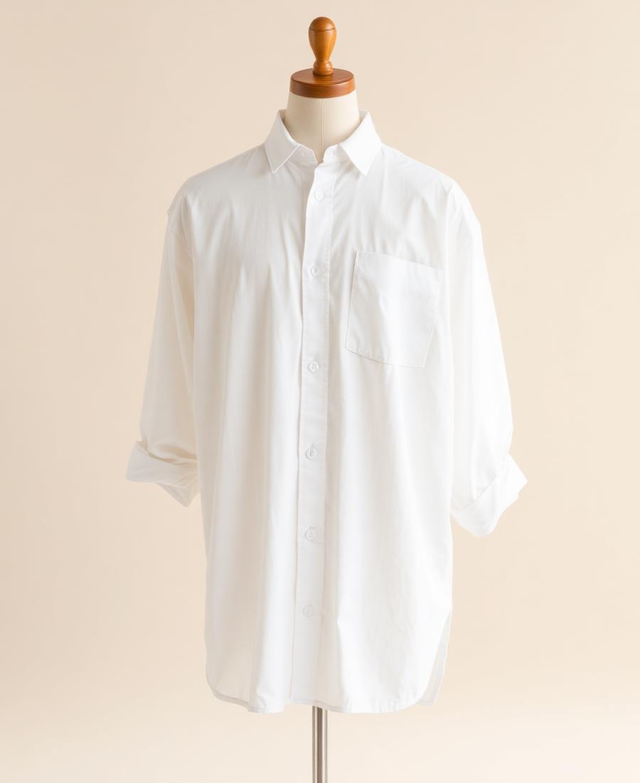 Poplin oversized shirt