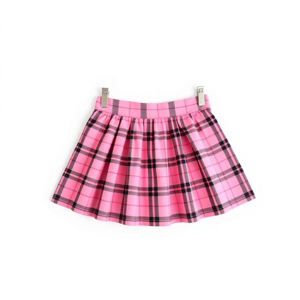 Plaid wrap skirt