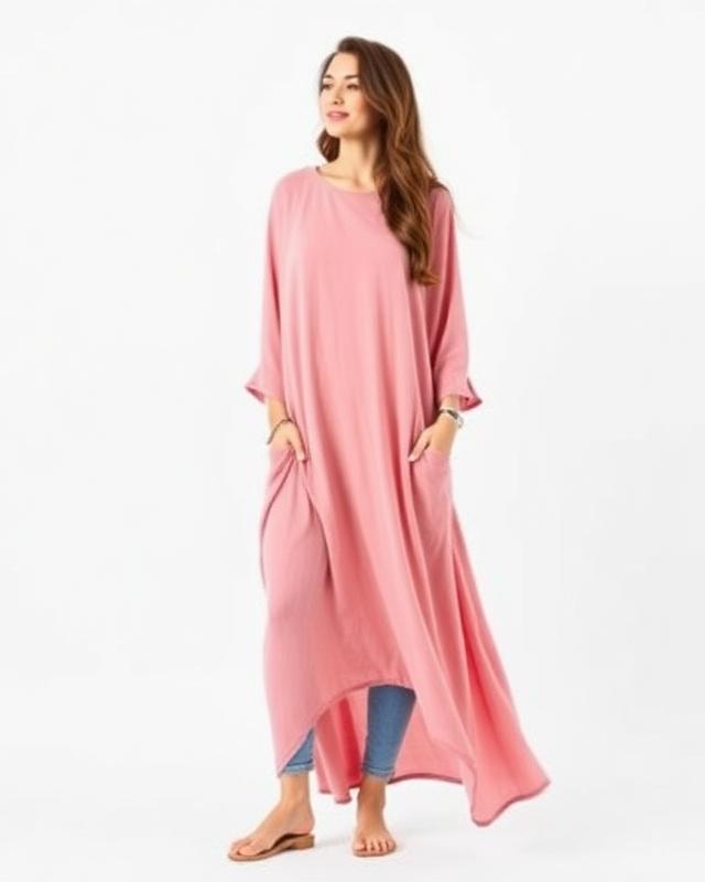 Rose long top