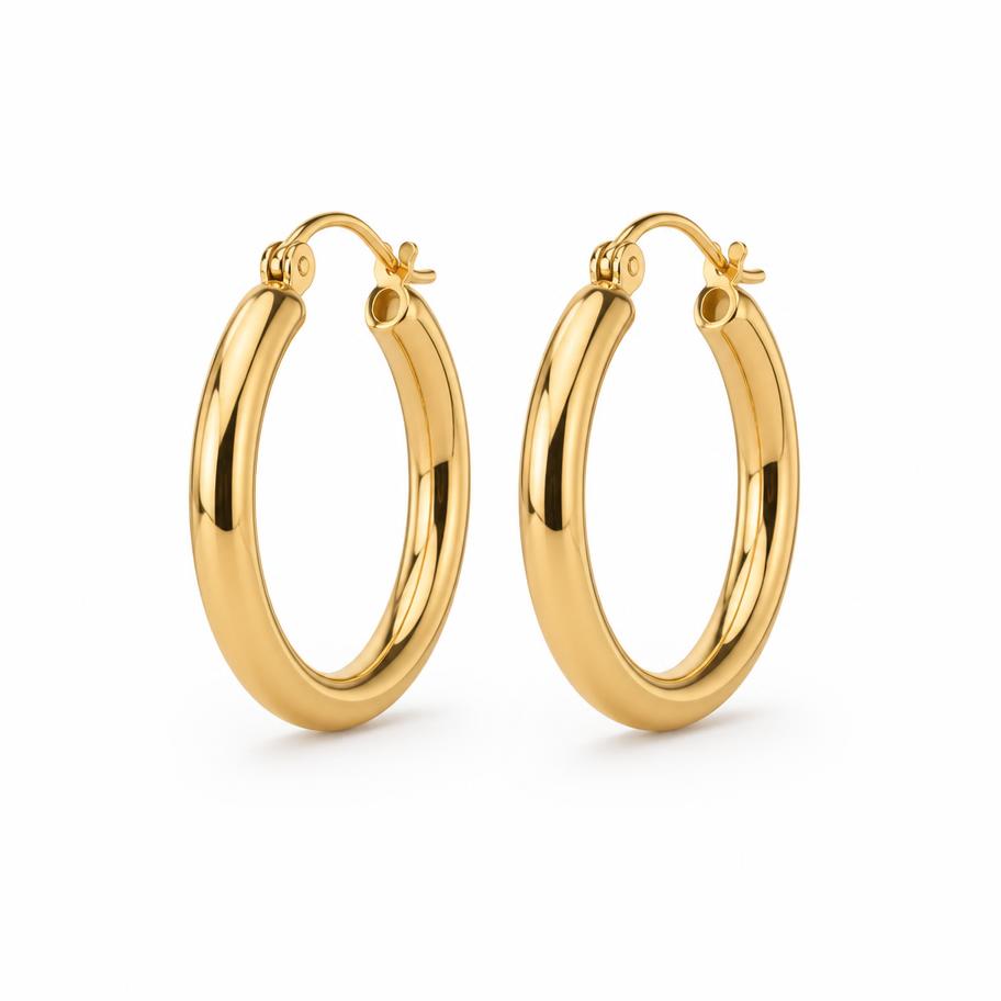 Classic Gold Hoops
