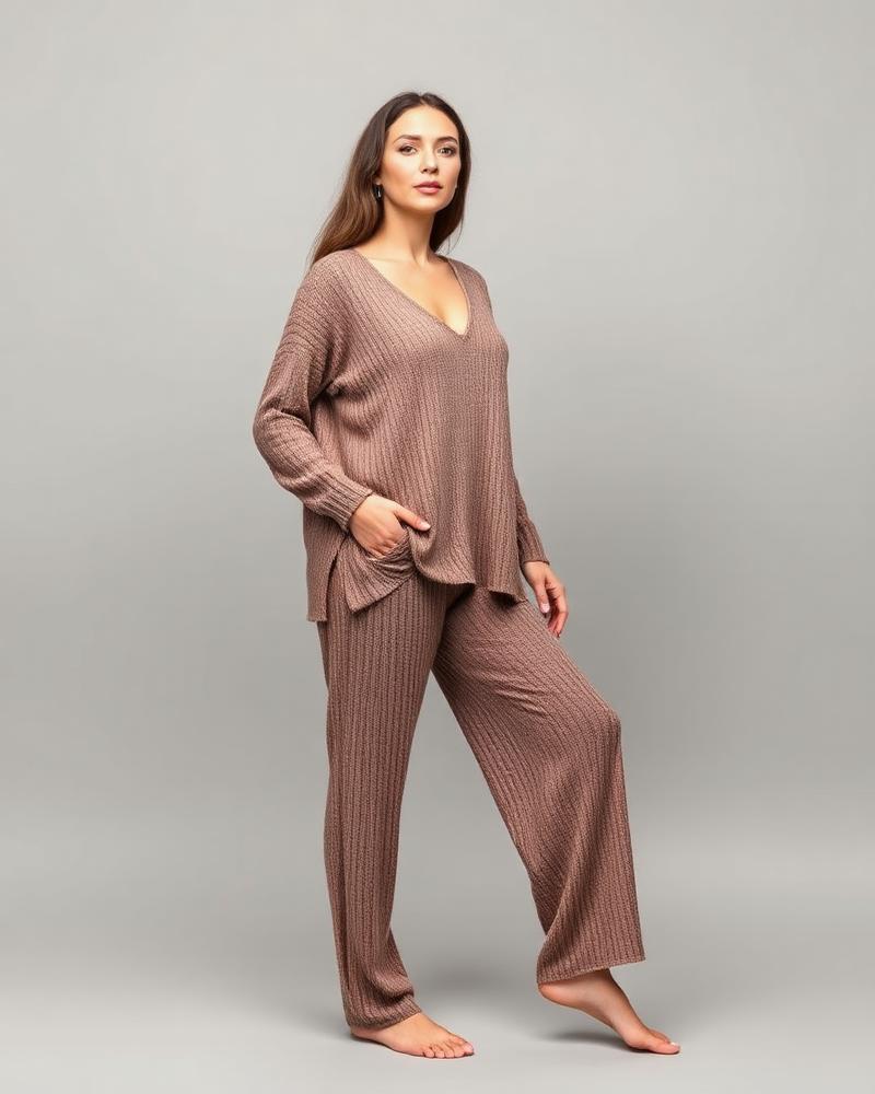 Ribbed knit co-ord