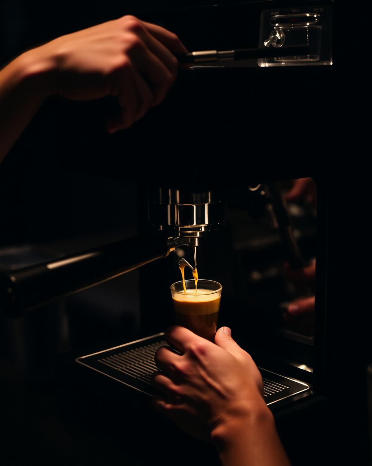 Barista at the bar
