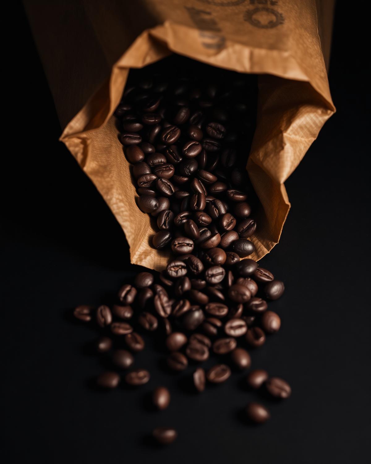 Freshly roasted beans