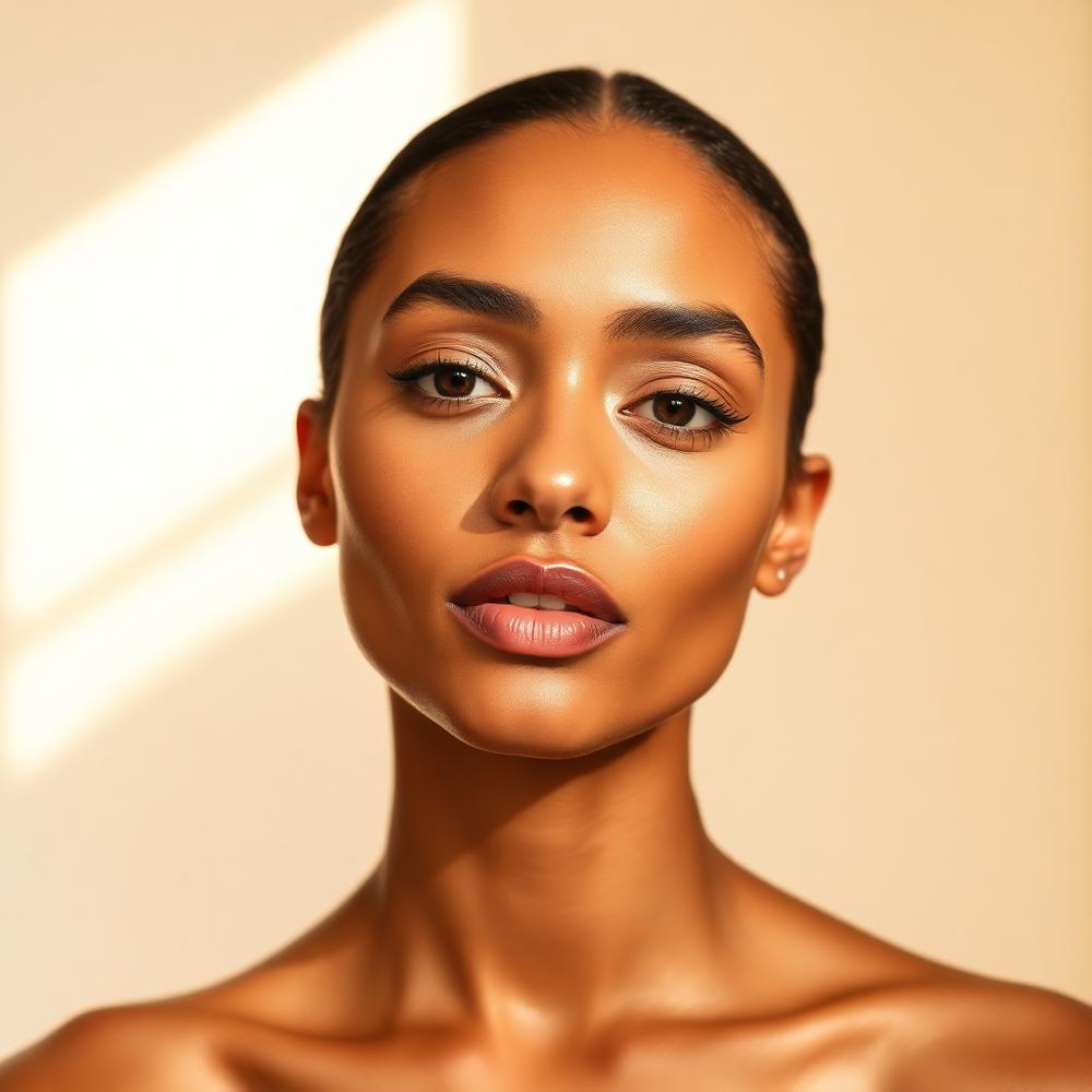 Bare makeup look