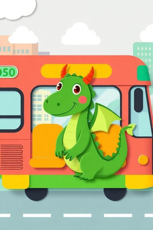 Dragon Takes The Bus by Jo Pemberton