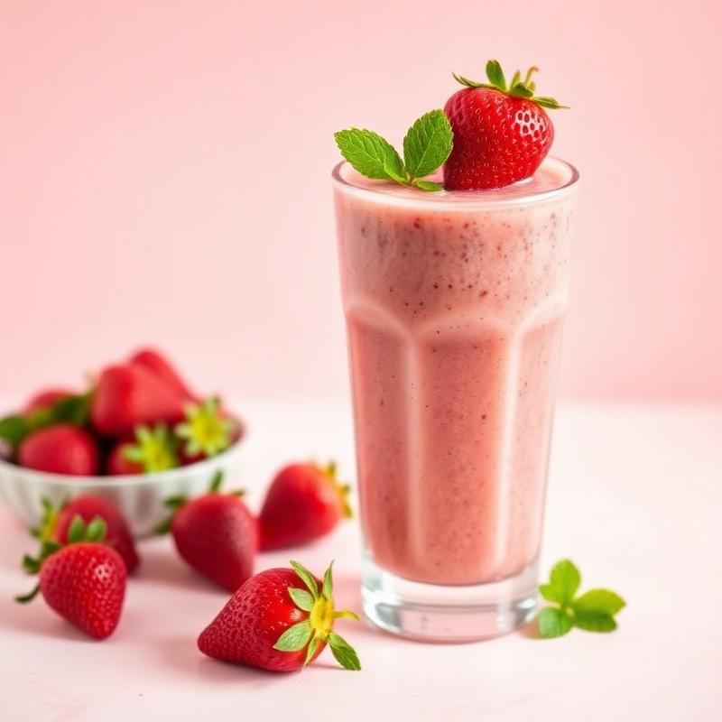 Row of colourful smoothies