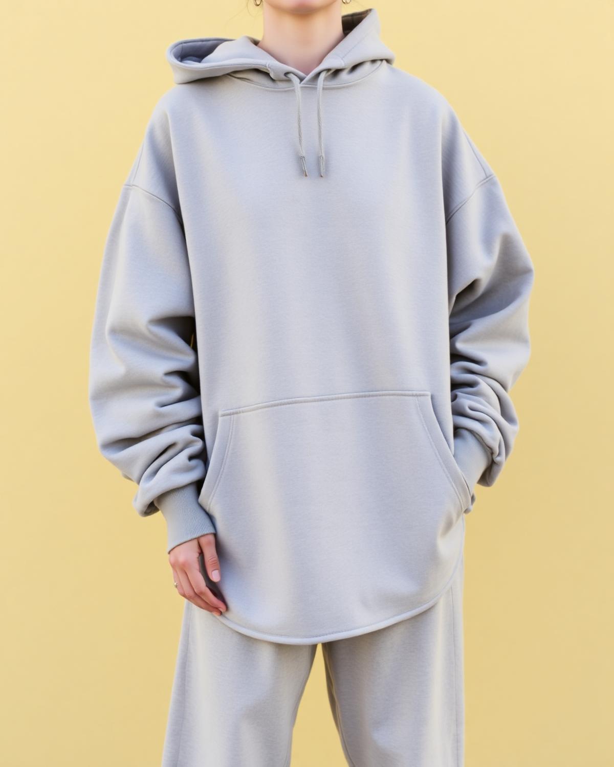 Grey Heavy Hoodie