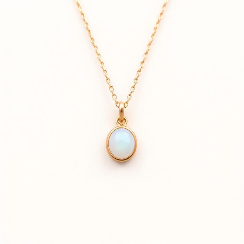 Opal Bezel Pendant