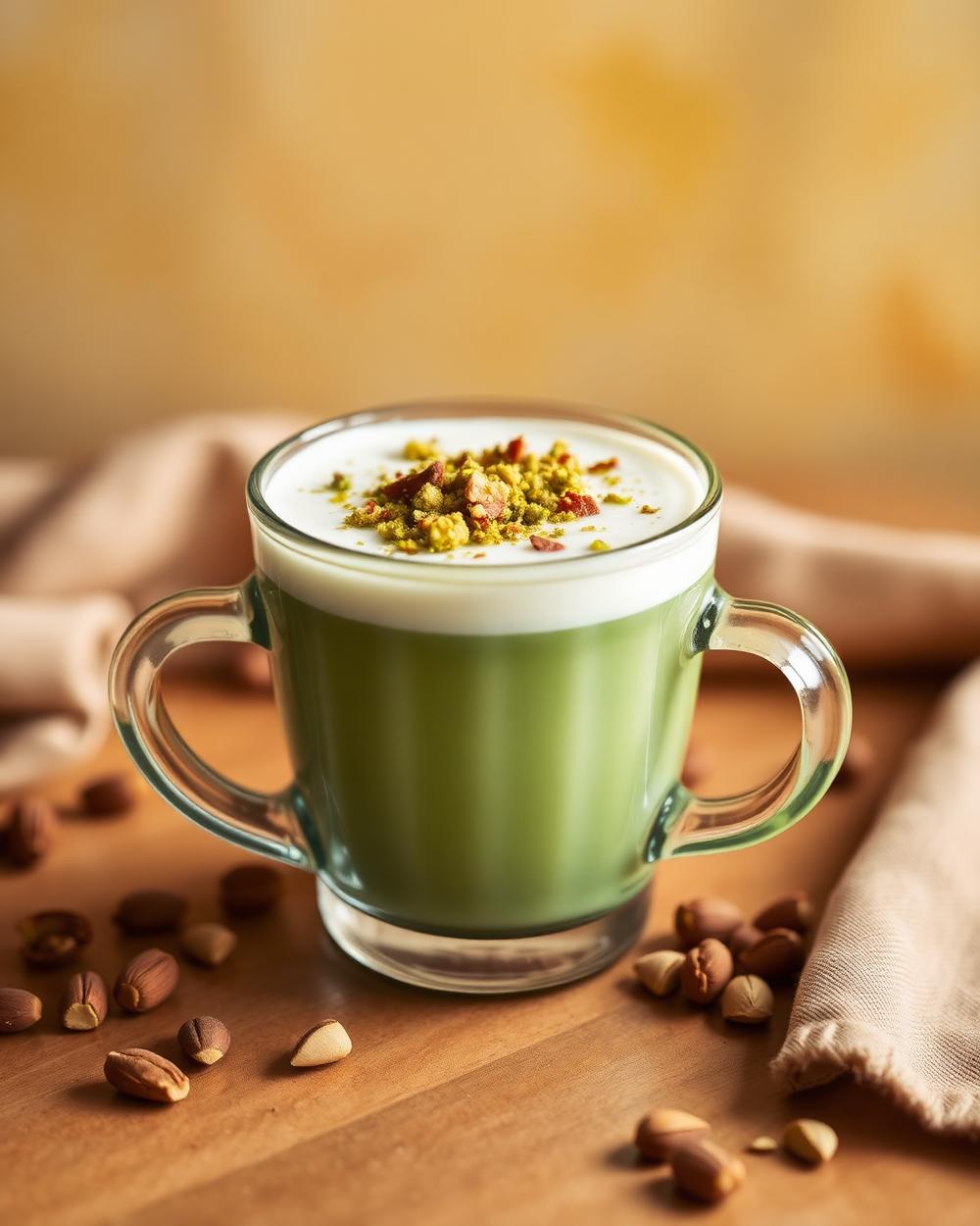 Pistachio latte