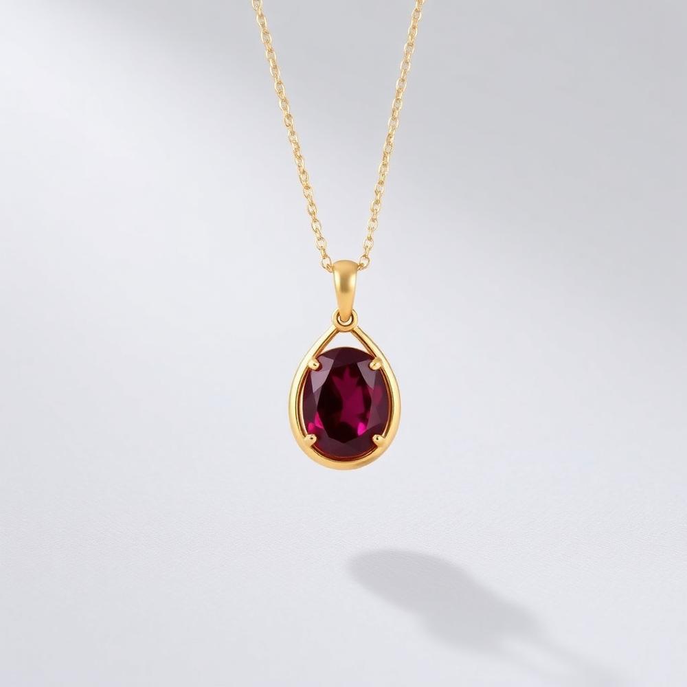 Ruby Teardrop Pendant