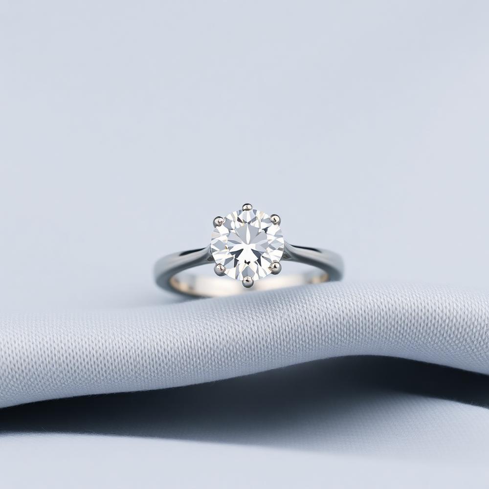 Noir Solitaire Ring