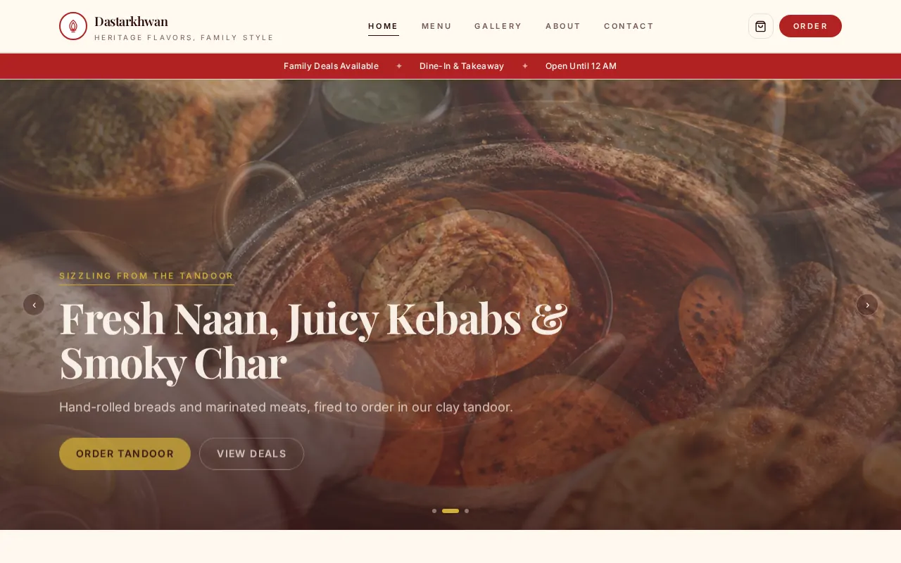Dastarkhwan website preview