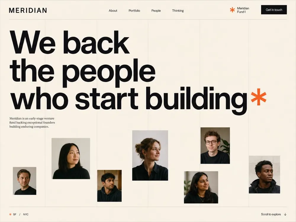 MERIDIAN website preview