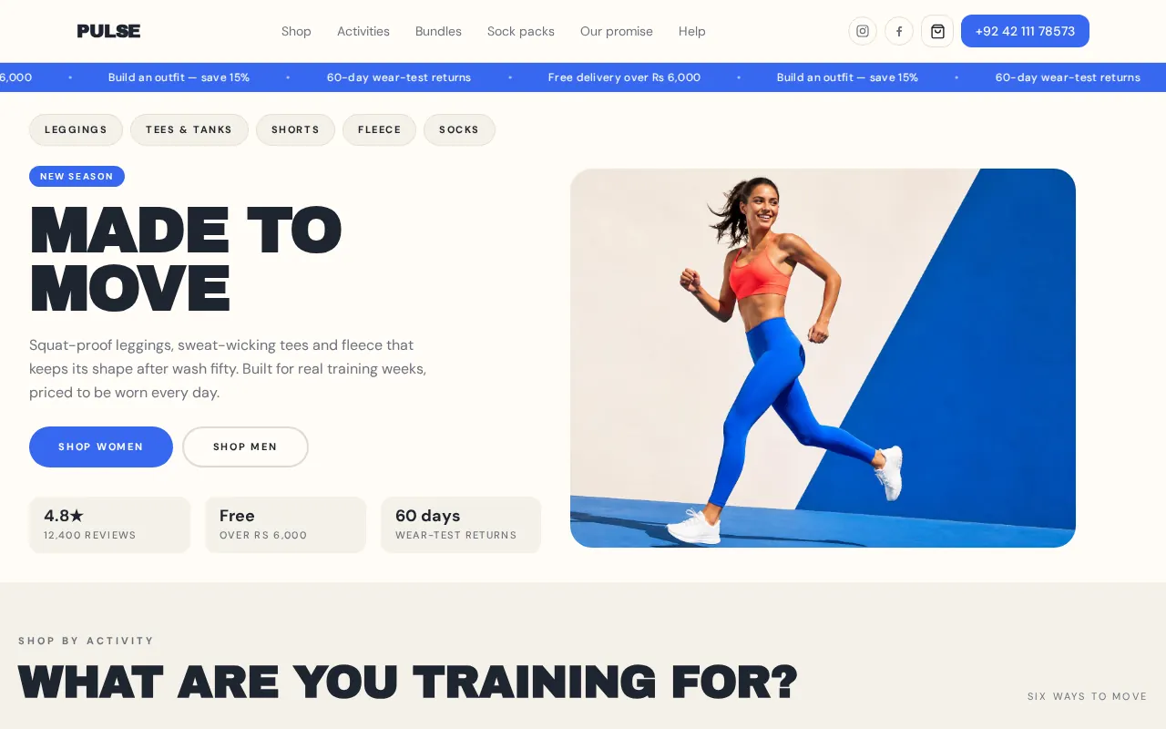 PULSE website preview