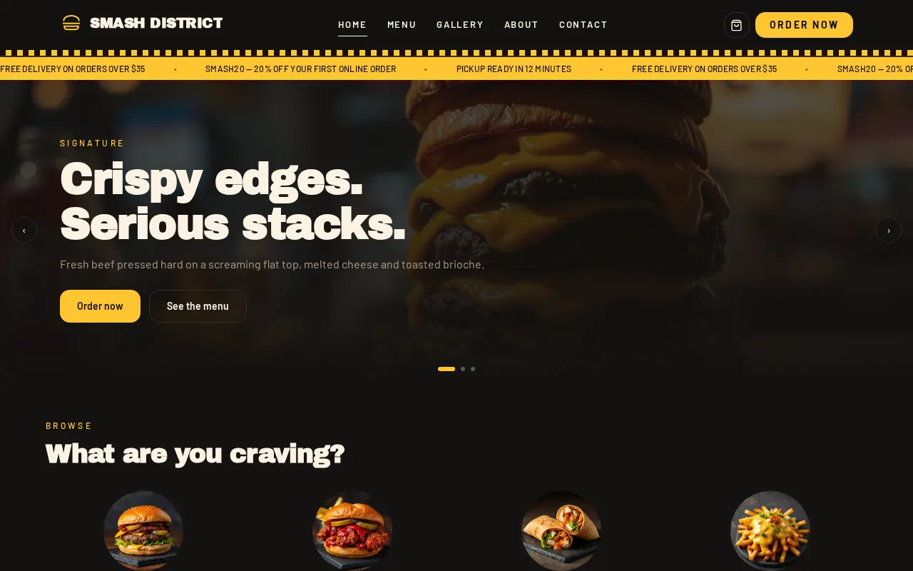 Smash District website preview